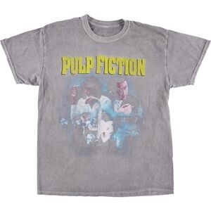 Pulp Fiction Graphic T-Shirt - Gray